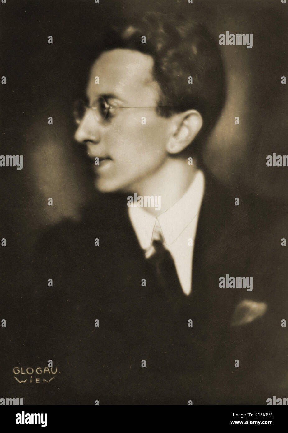 Fritz Mahler, Austrian-American conductor, 1901-1973.  Nephew of Gustav Mahler. Photo taken by Glogau, Vienna. Stock Photo