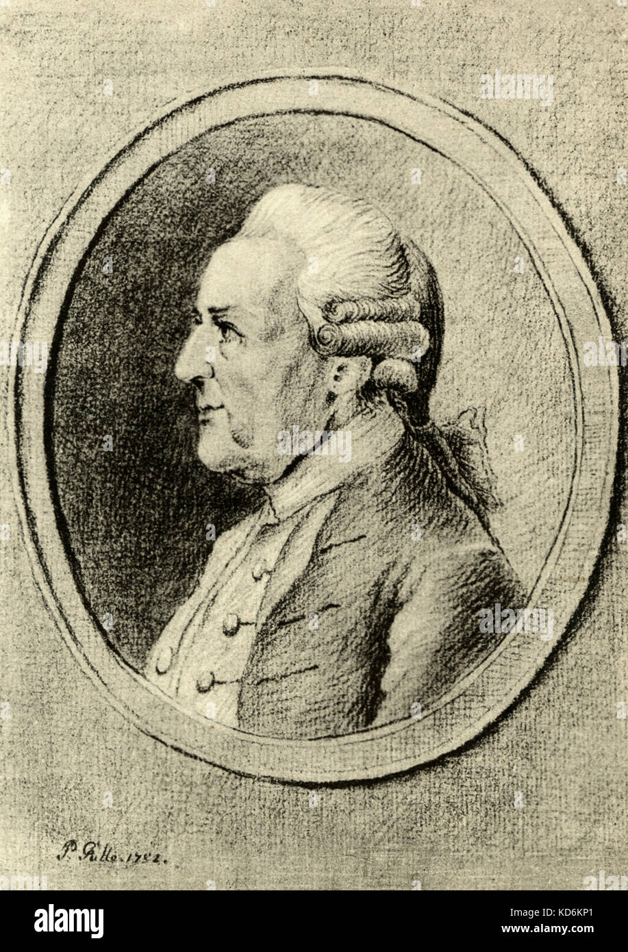 Wilhelm Friedemann Bach - portrait profile German organist and composer