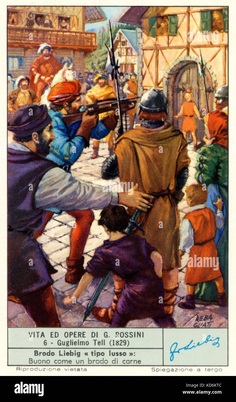 Gioachino Rossini Guillaume Tell 19 Illustration Scene From Stock Photo Alamy