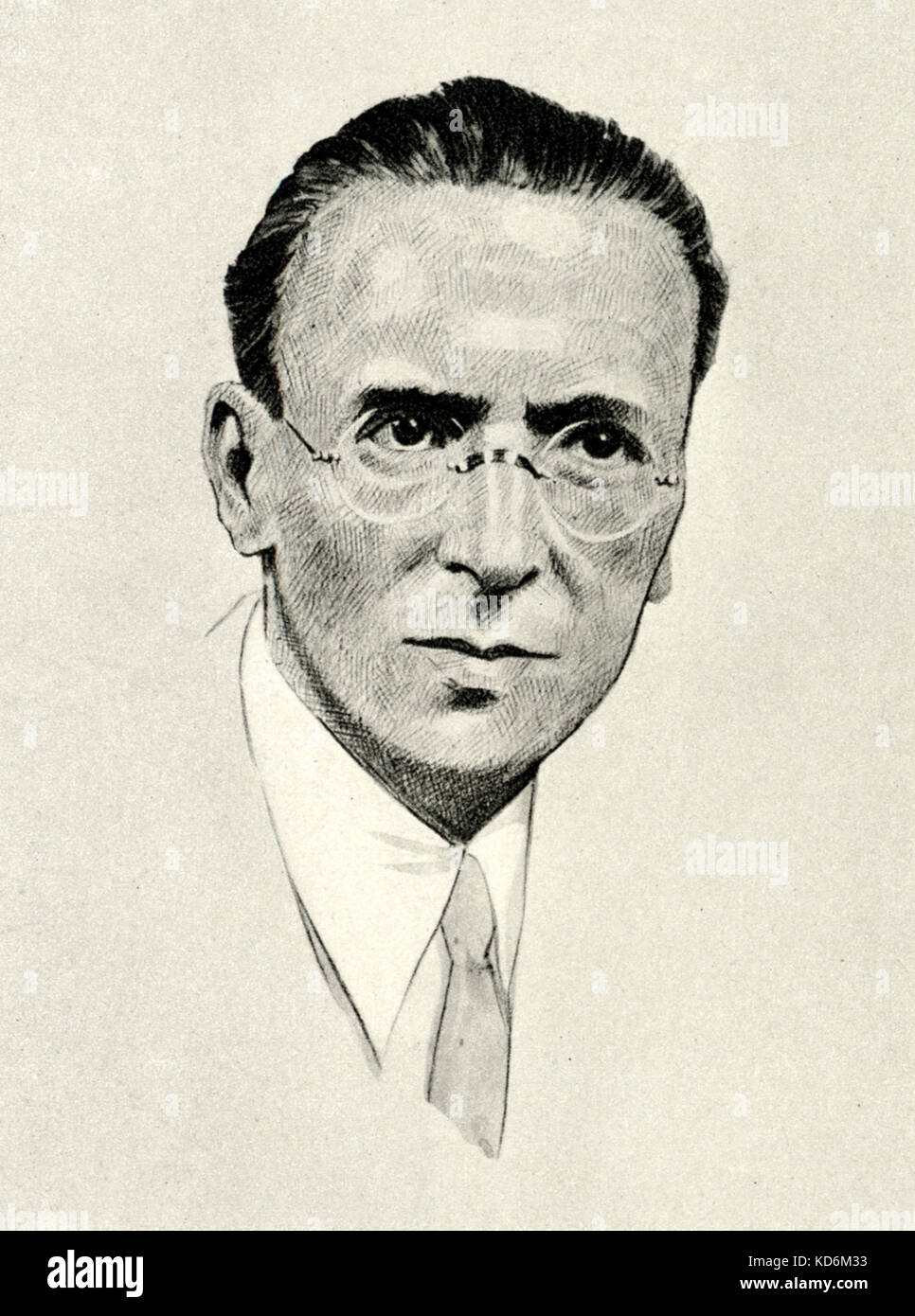 Ildebrando Pizzetti. Italian composer, 1880-1968 Stock Photo