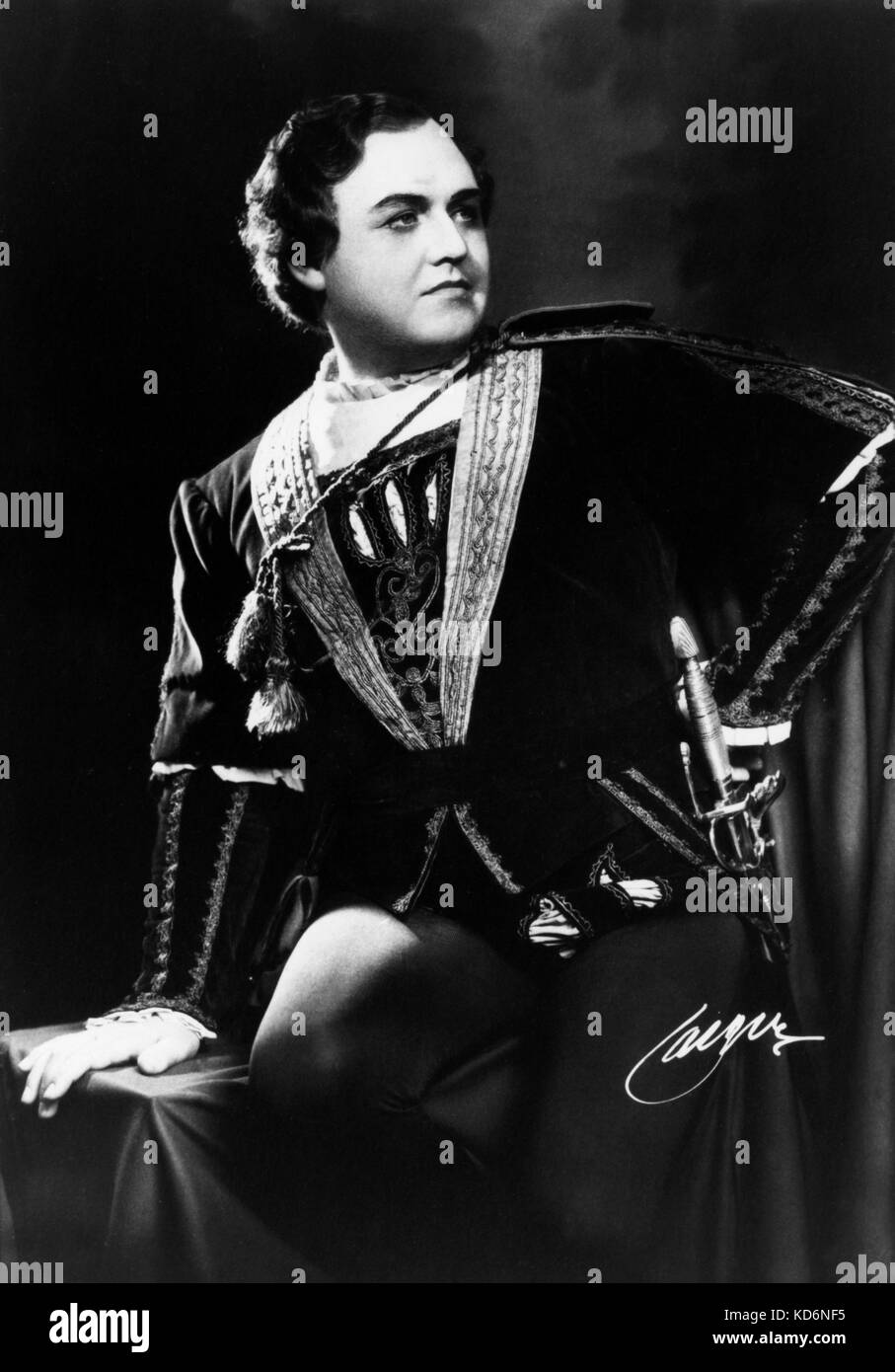 Jussi Bjorling in the role of Faust. Swedish tenor 1911-1960 Stock Photo