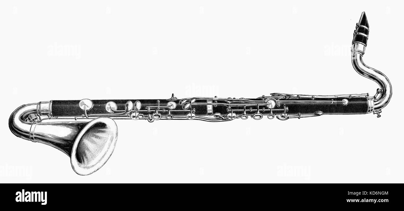 Bass engraving Stock Photo Alamy