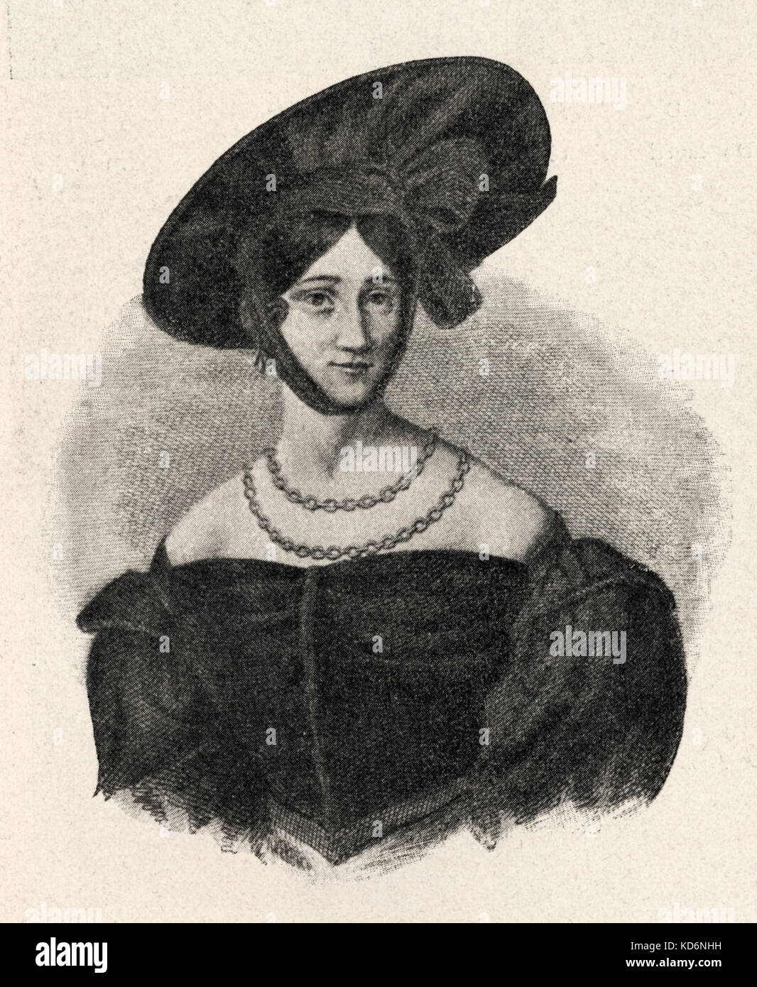 Giuditta Grisi portrait. Italian Mezzosoprano 28 July 1805 1 May