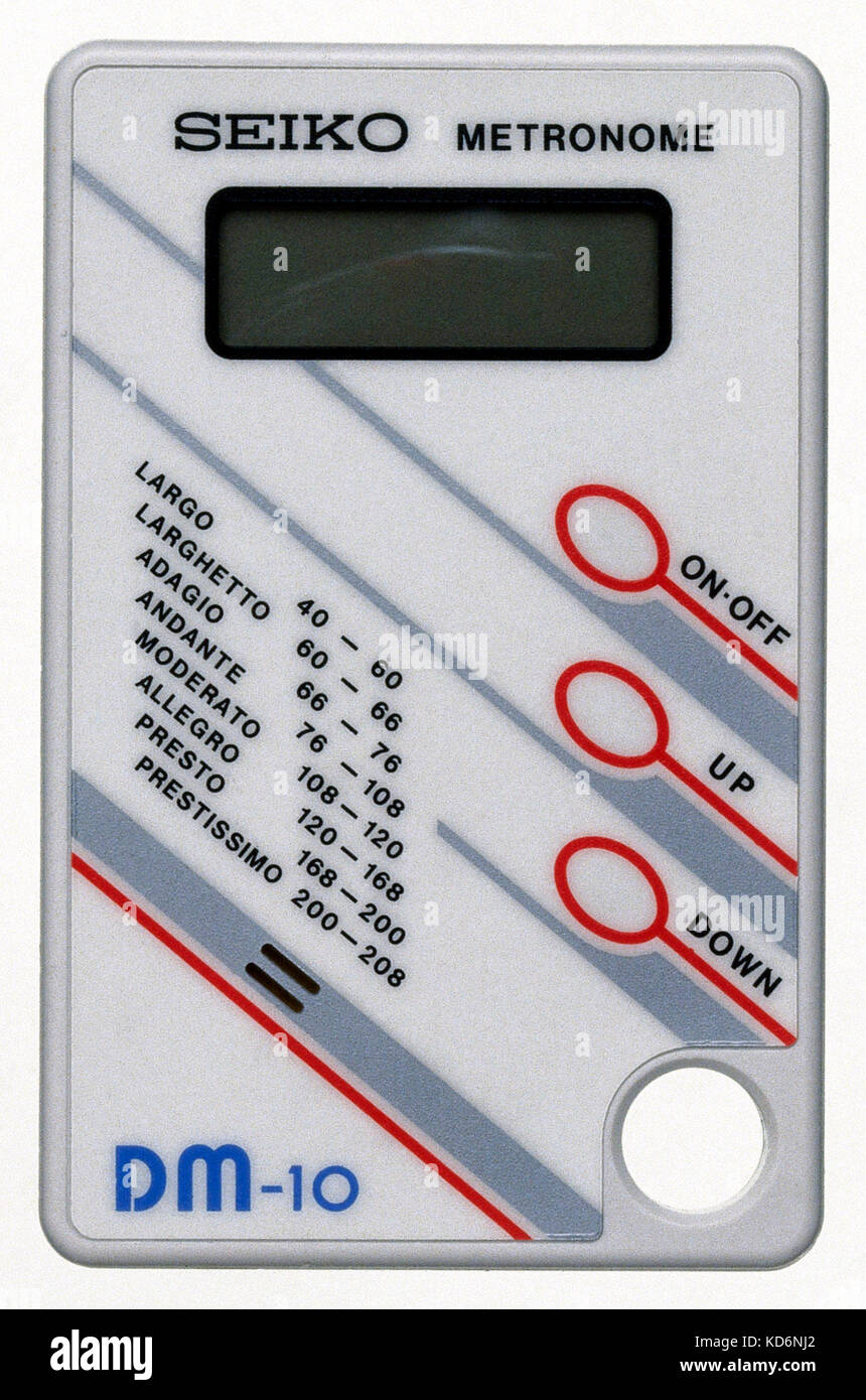 Seiko digital electronic metronome - with LCD display - DM-10 Stock Photo -  Alamy