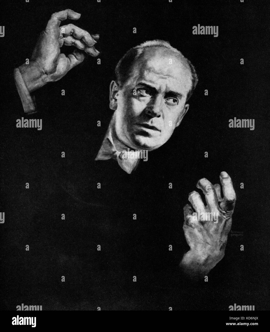 Ormandy Eugen Ormandy - portrait conducting - American conductor of Hungarian ...