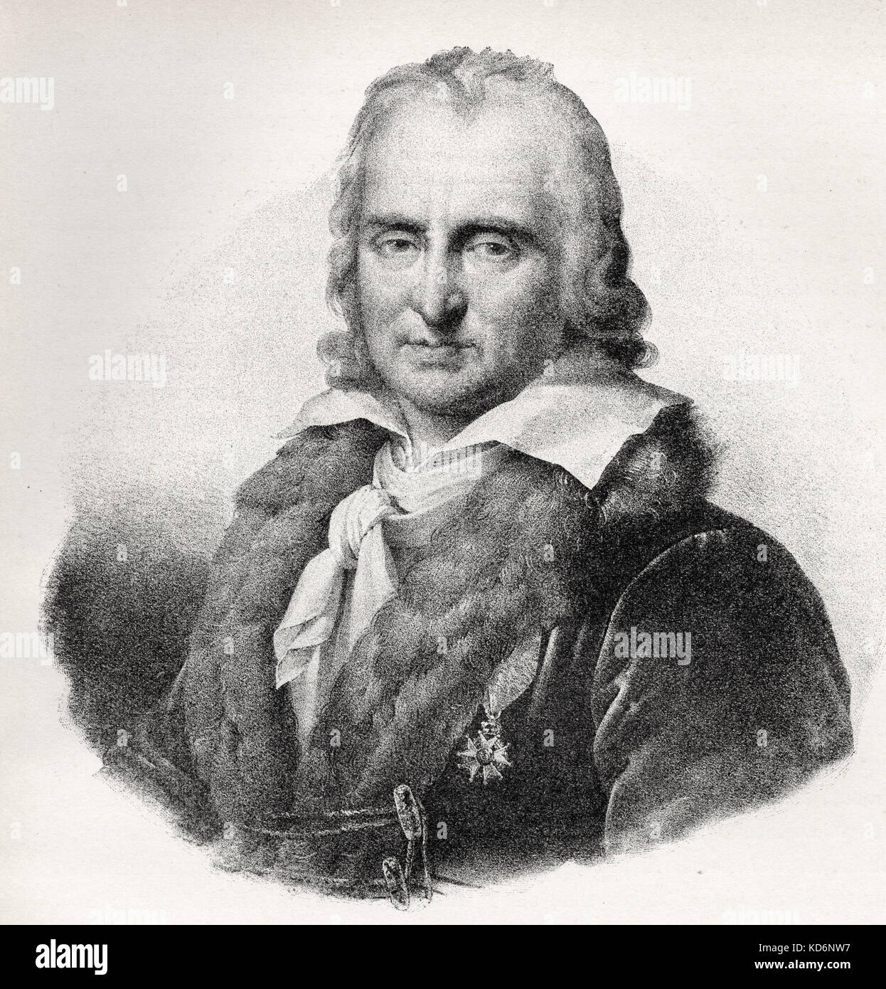 André Gretry - portrait - French opera composer  11 February 1741 - 29 September 1813 Stock Photo