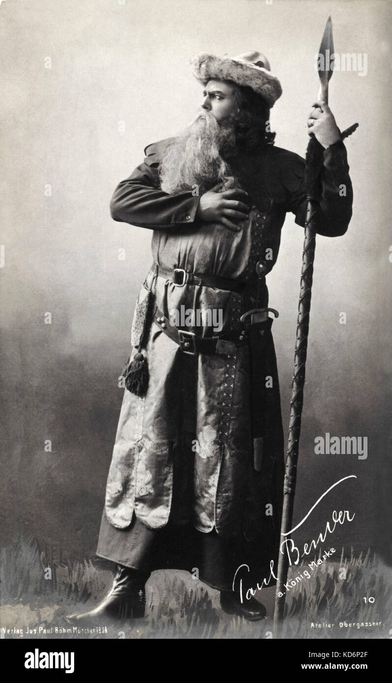 Paul Bender as King Mark in Wagner's Tristan and Isolde. German bass