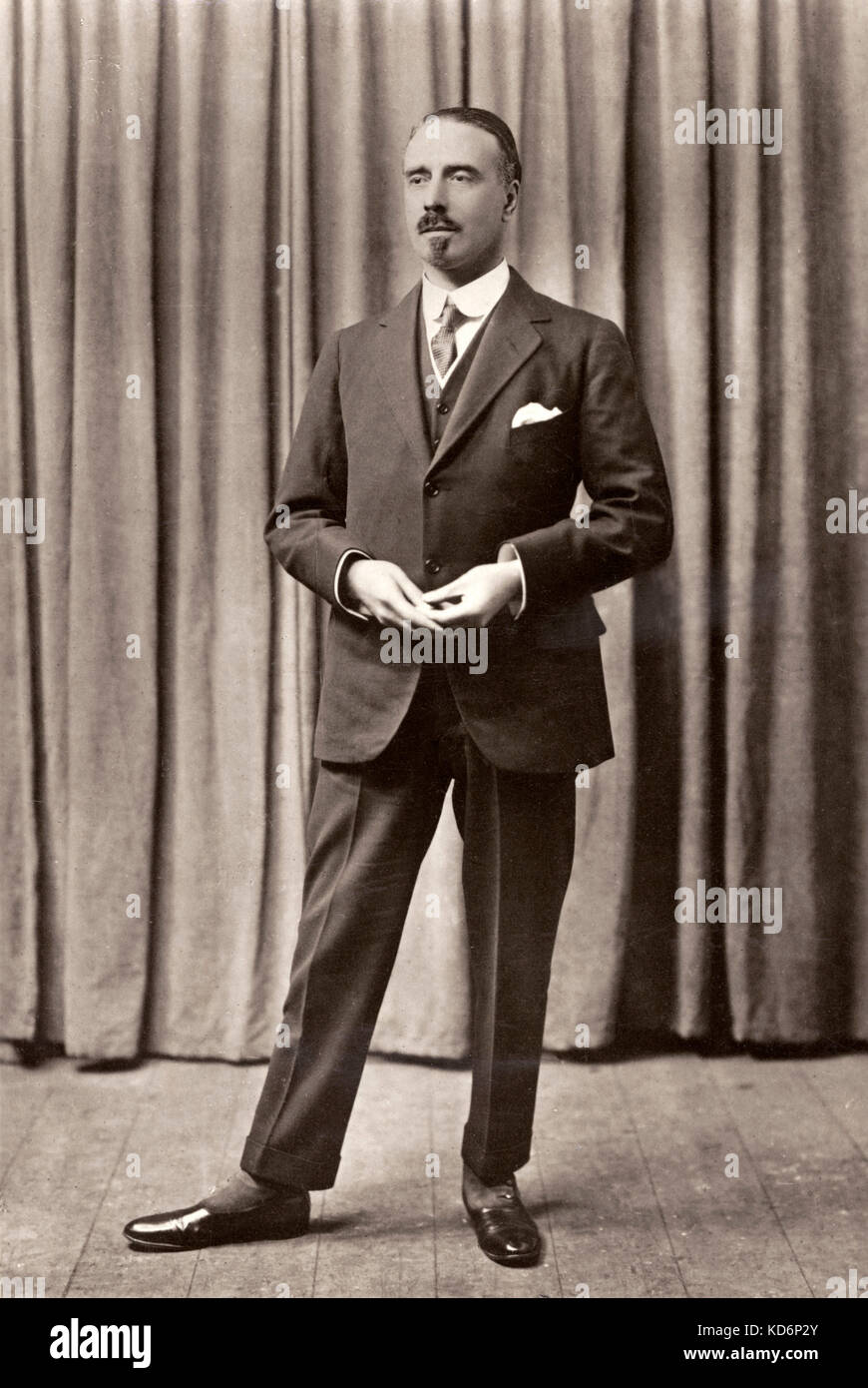 Sir Thomas Beecham - portrait of the British conductor. 29 April 1879 - 8 March 1961. Stock Photo