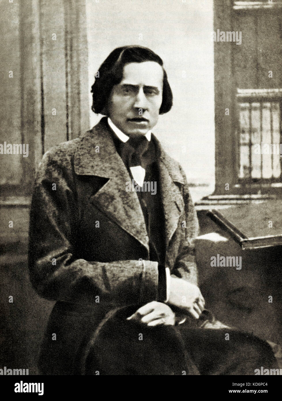 Frederic CHOPIN -  Daguerreotype of Polish composer, 1849. 1810-1849 Stock Photo