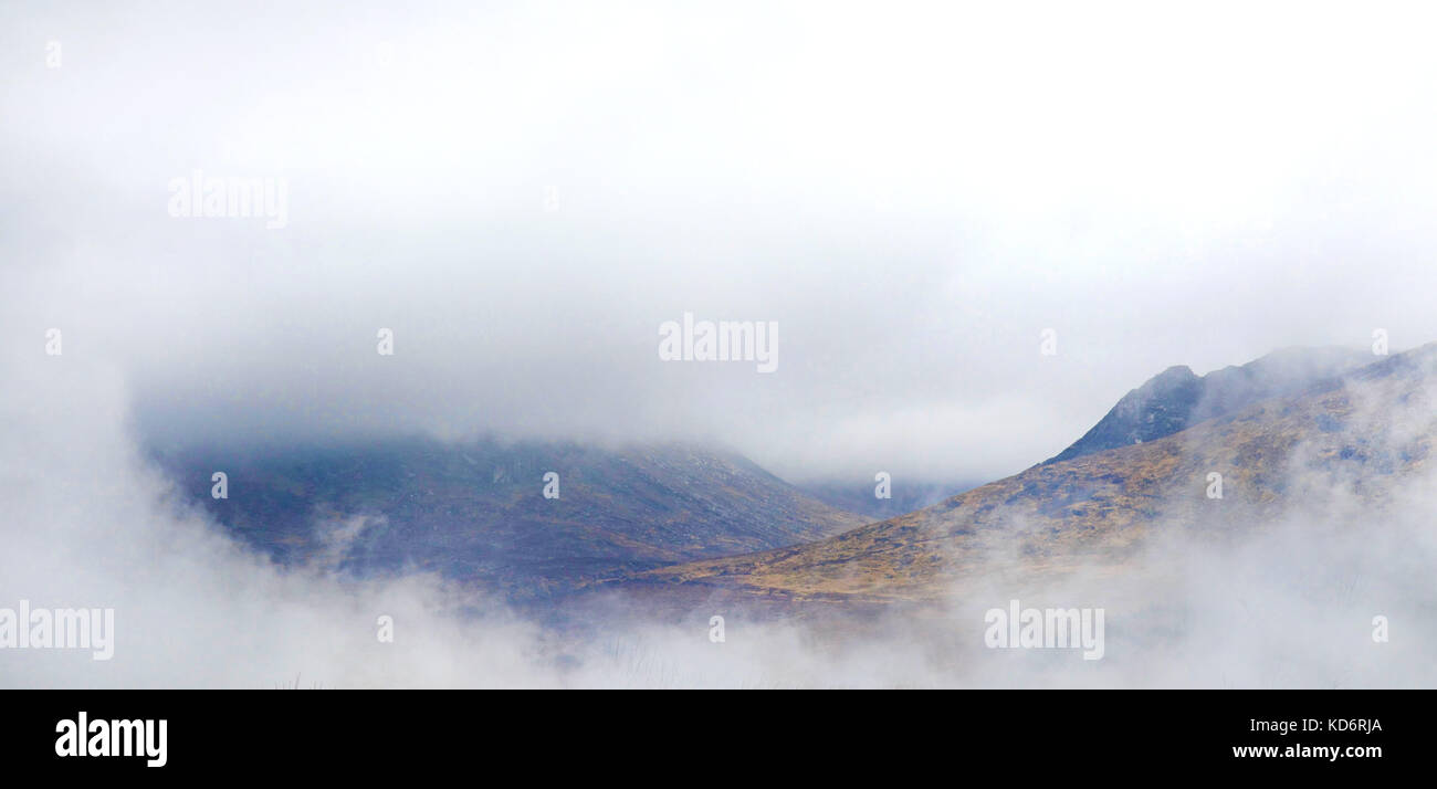 Misty Mountain Scenery Stock Photo - Alamy