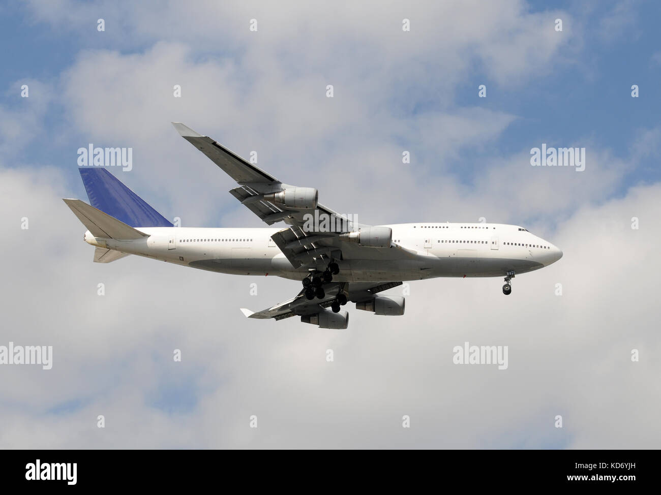 Widebody passenger jet for intercontinental flights Stock Photo