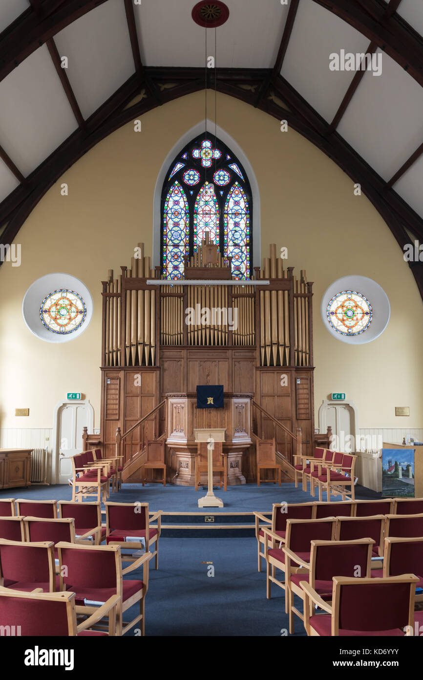 The interior of the Abbey Church of Scotland, North Berwick, East Lothian, Scotland, UK Stock Photo
