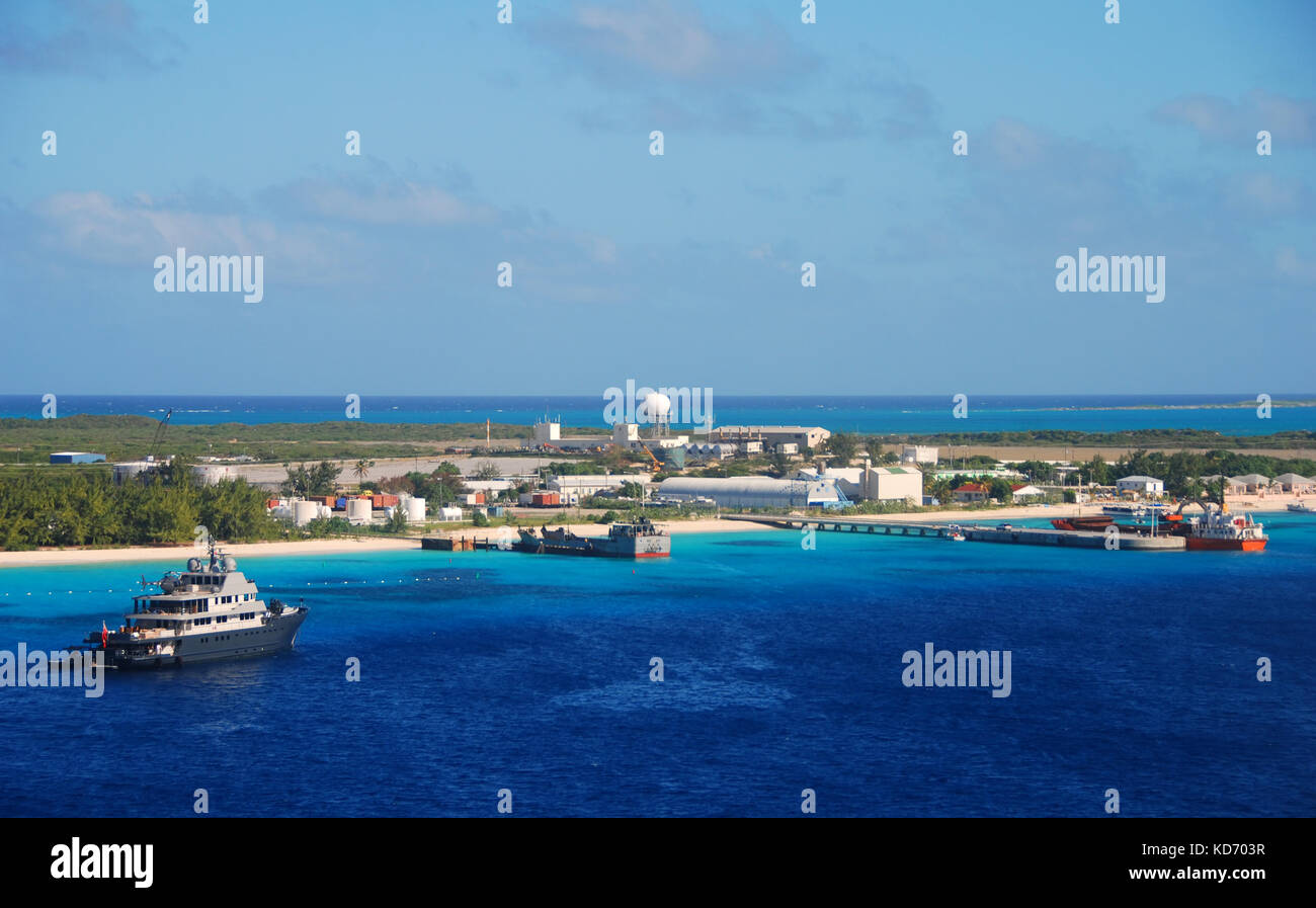 Aerial view of Grand Turk in the Caribbean Stock Photo Alamy