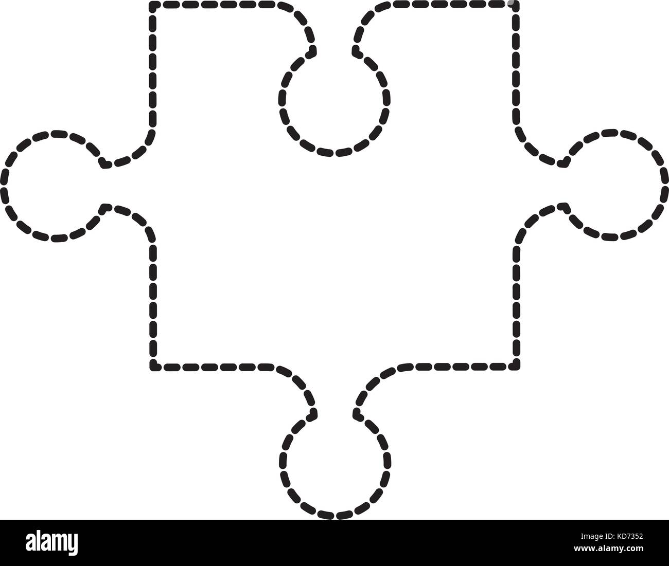 toy one piece puzzle jigsaw strategy game Stock Vector