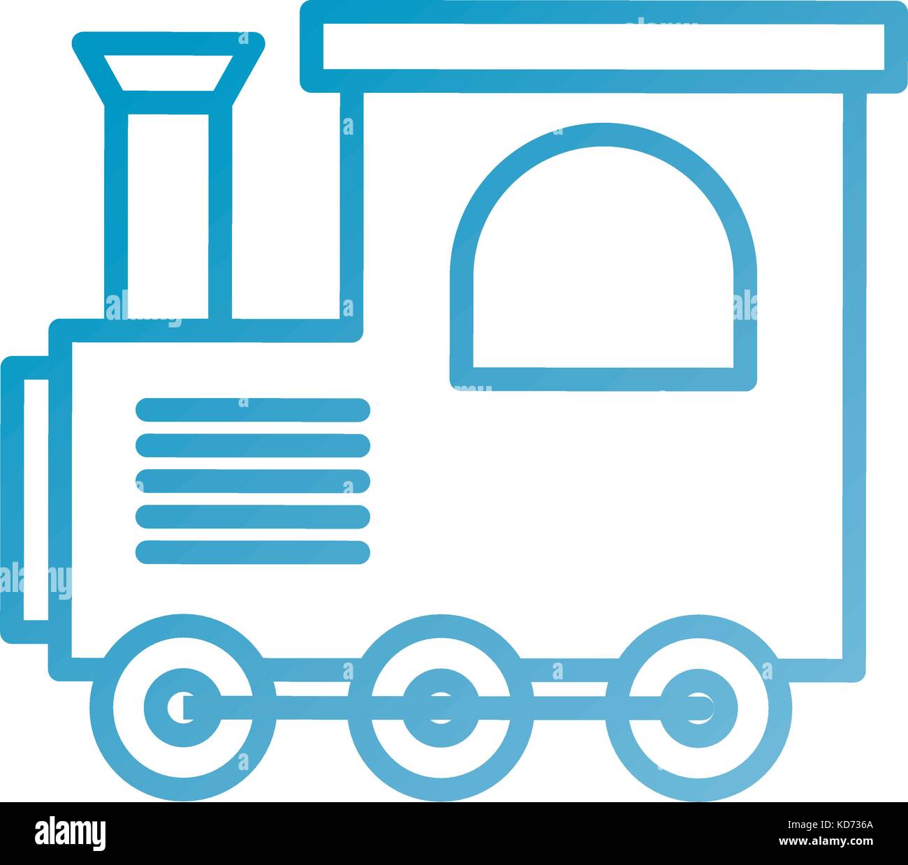 train toy children locomotive miniature Stock Vector