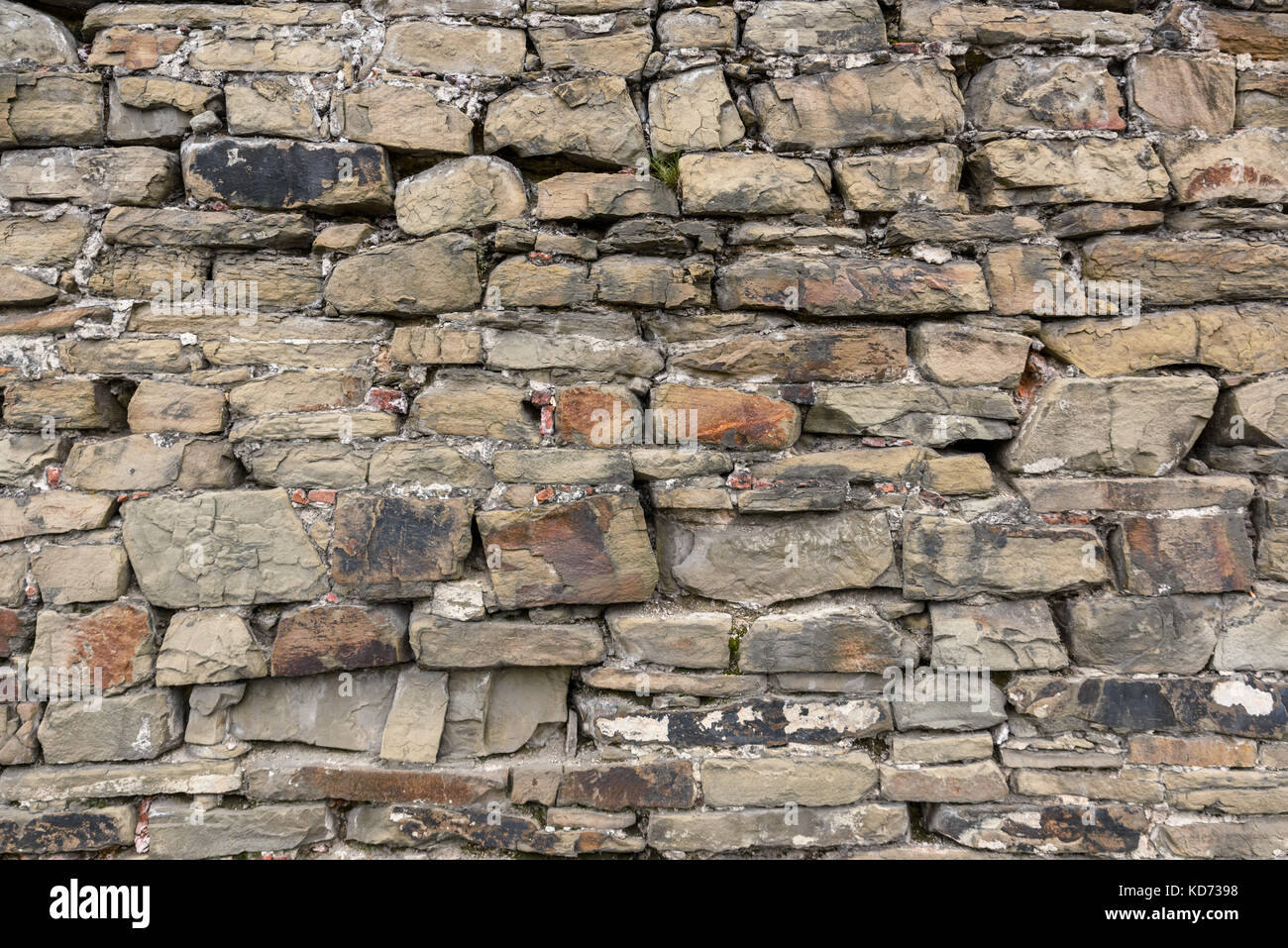 Part of the stone wall of the Stock Photo