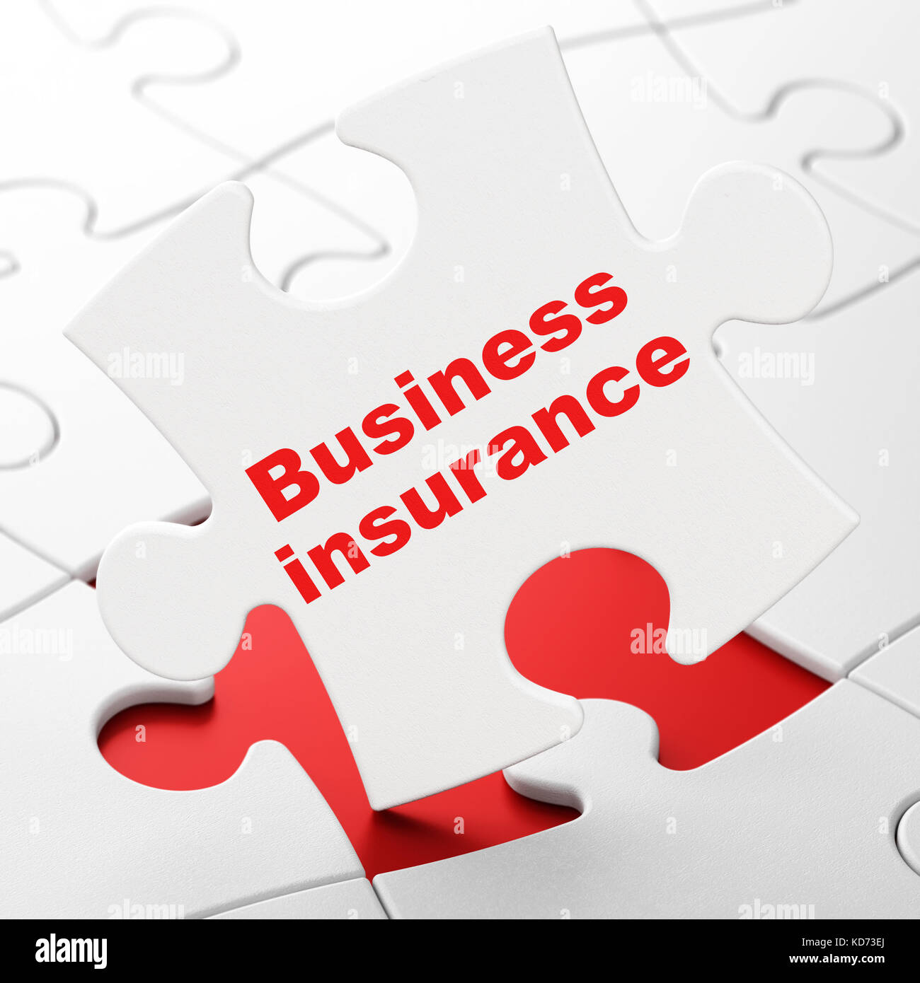 Insurance concept Business Insurance on puzzle background Stock Photo Alamy