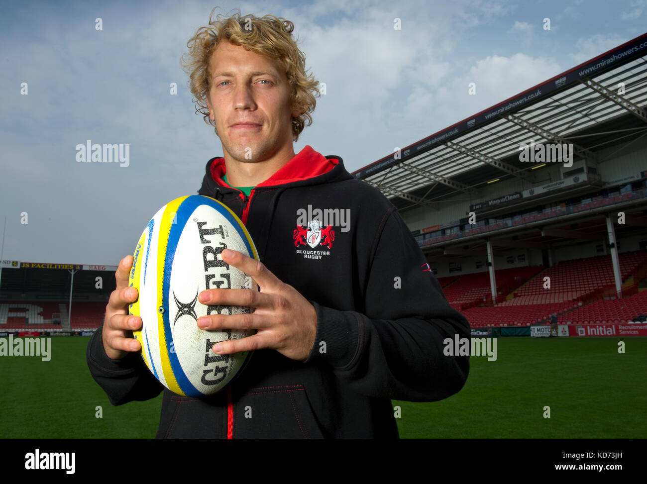 Billy Twelvetrees, Gloucester and England rugby player, photographed at Gloucester RFC. Stock Photo