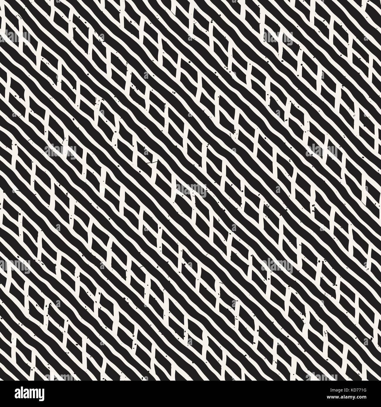 Seamless pattern with hand drawn brush strokes. Ink doodle illustration ...