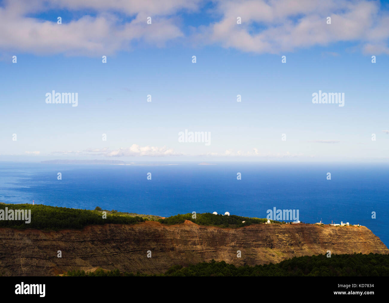 Aerial view of the Pacific Missile Range Facility, Kauai, Hawaii on a cloudy day Stock Photo Alamy