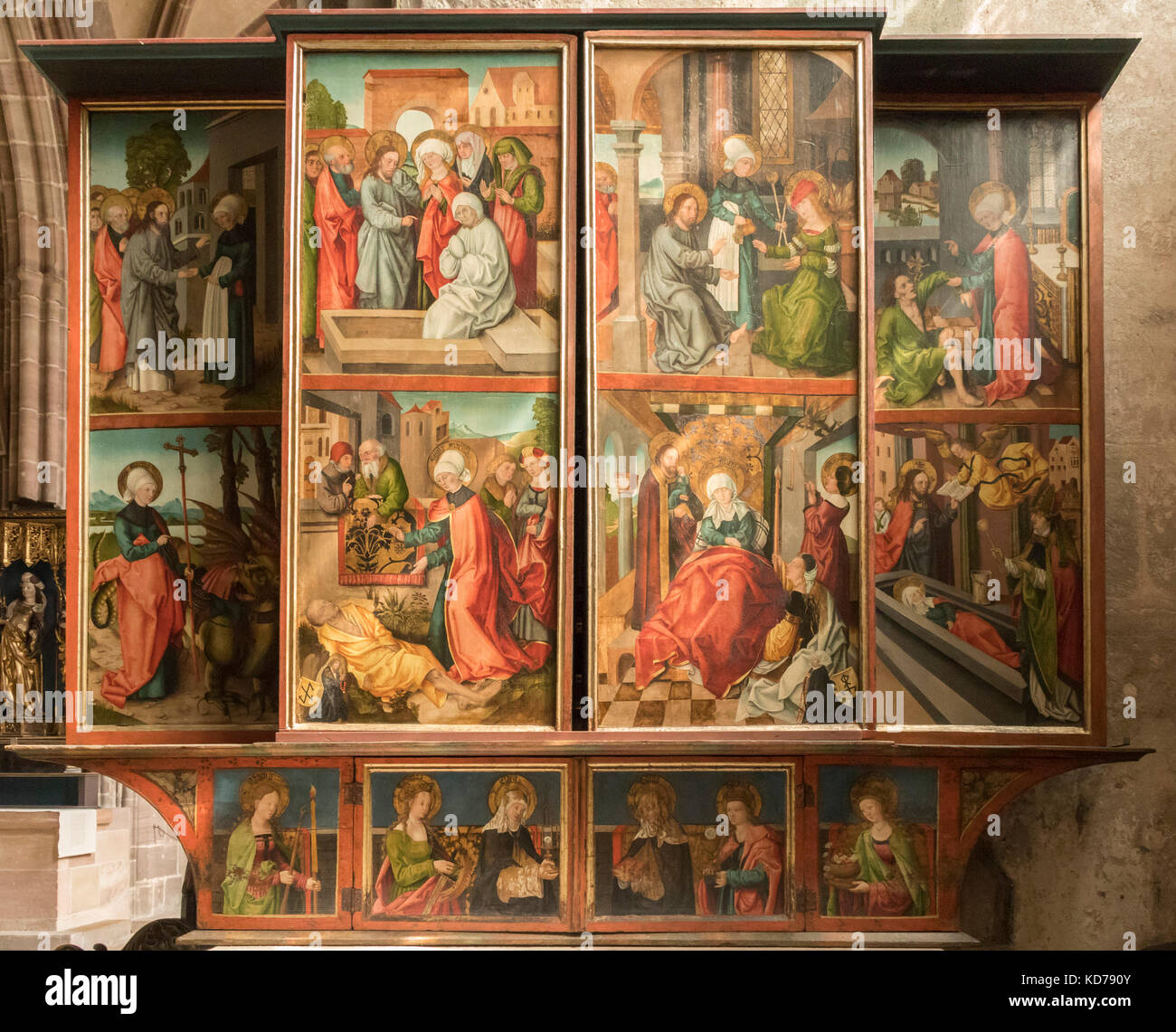 The Imhoff Altar, St. Lorenz Church, Nuremberg, Bavaria, Germany Stock Photo