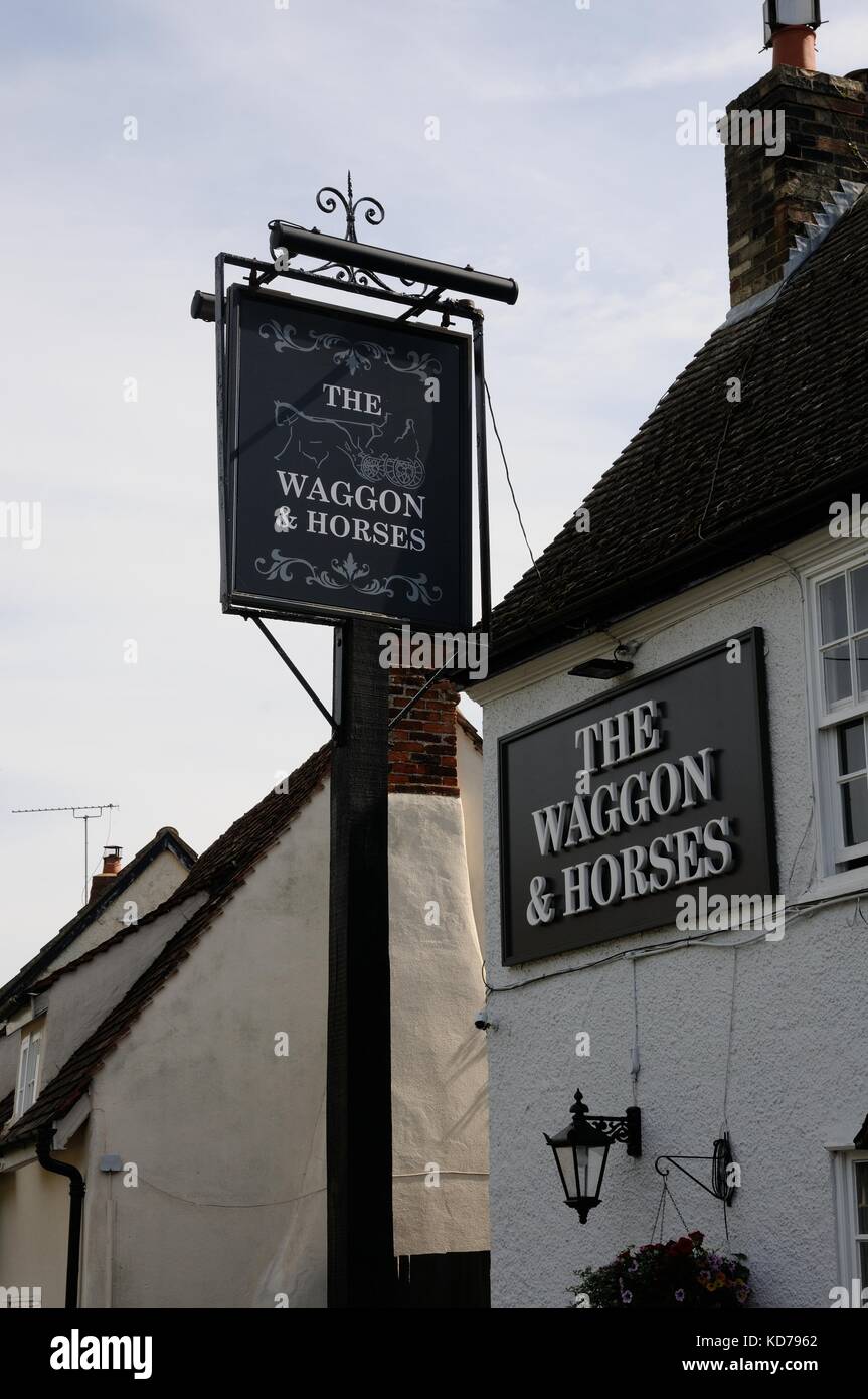 The Wagon & Horses, Steeple Morden, Cambridgeshire Stock Photo Alamy