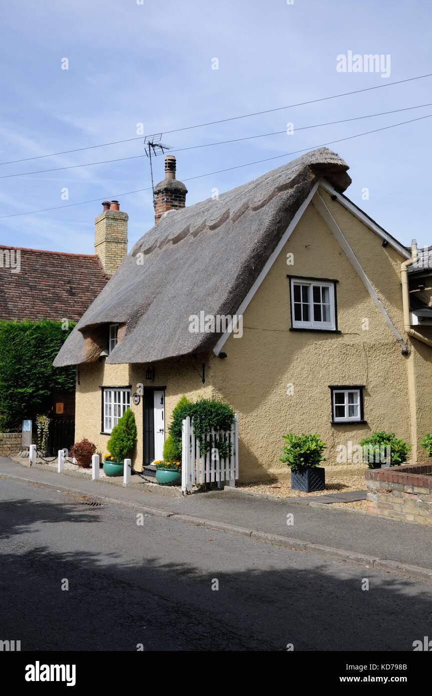 Somborne Cottage,  Guilden Morden, Cambridgeshire, is C18 with late C19 and C20 additions and alterations Stock Photo