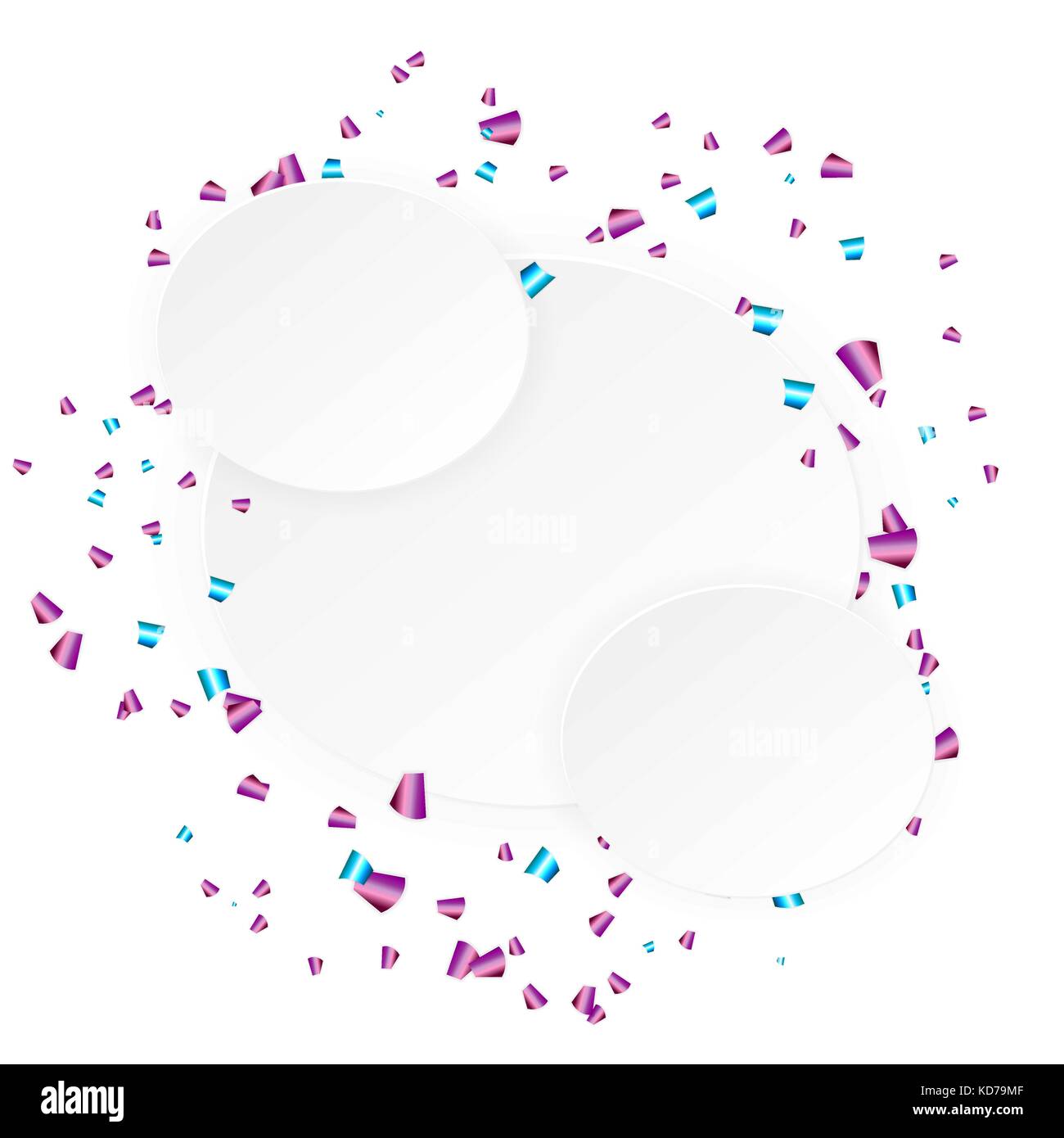 Falling paper confetti holiday background Stock Vector Image & Art Alamy