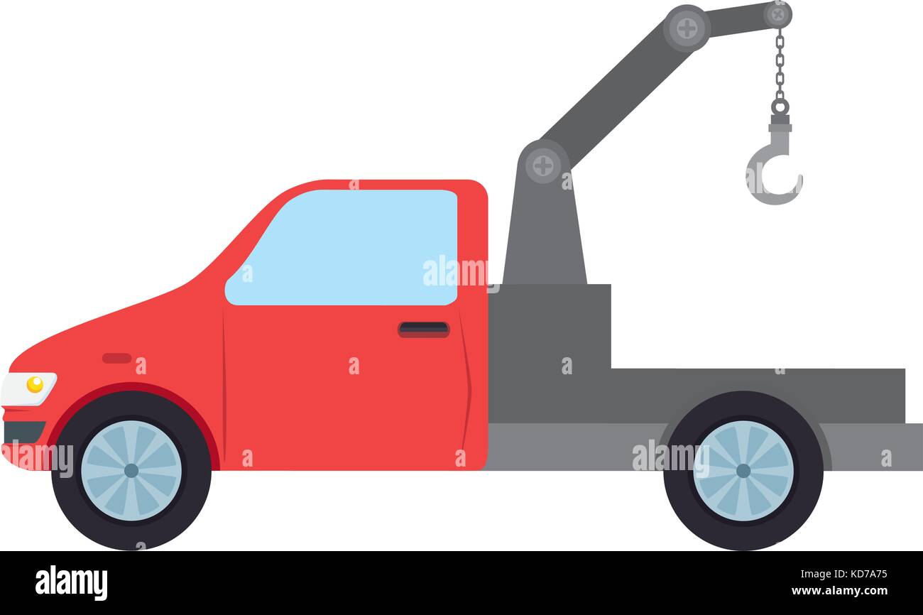 truck crane isolated icon vector illustration design Stock Vector Image ...
