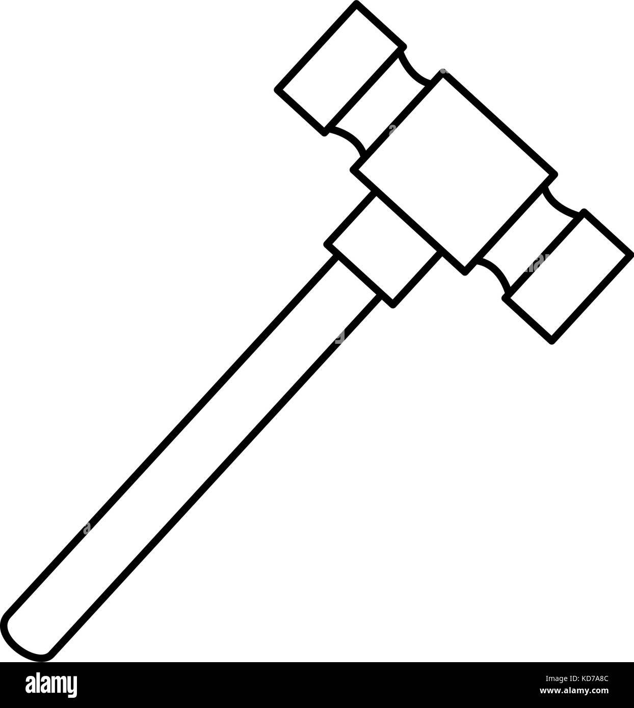 hammer tool isolated icon vector illustration design Stock Vector Image ...