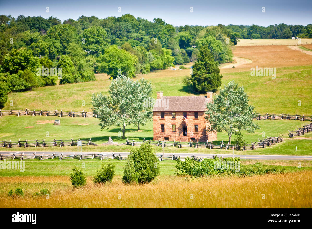 Stone house at Manassas (Bull Run) used as a hospital during the Civil