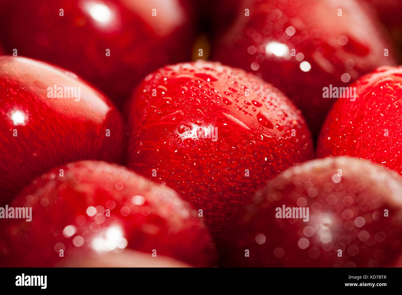 Red ripe cherry Stock Photo - Alamy