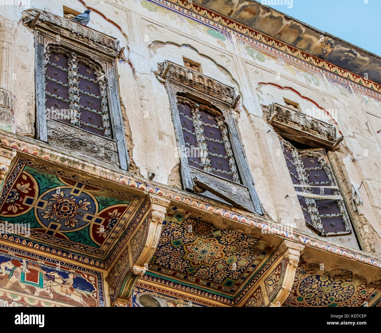 Windows in Mandawa, Rajasthan, India Stock Photo Alamy