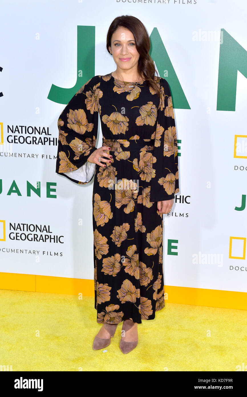 Marla Sokoloff attends the premiere of National Geographic documentary