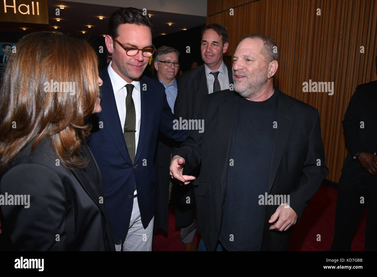 James Murdoch and Harvey Weinstein Harvey Weinstein attend. the 2017 National Geographic FURTHER FRONT at Jazz at Lincoln Center's Frederick P. Rose Hall on April 19, 2017 in New York City Stock Photo