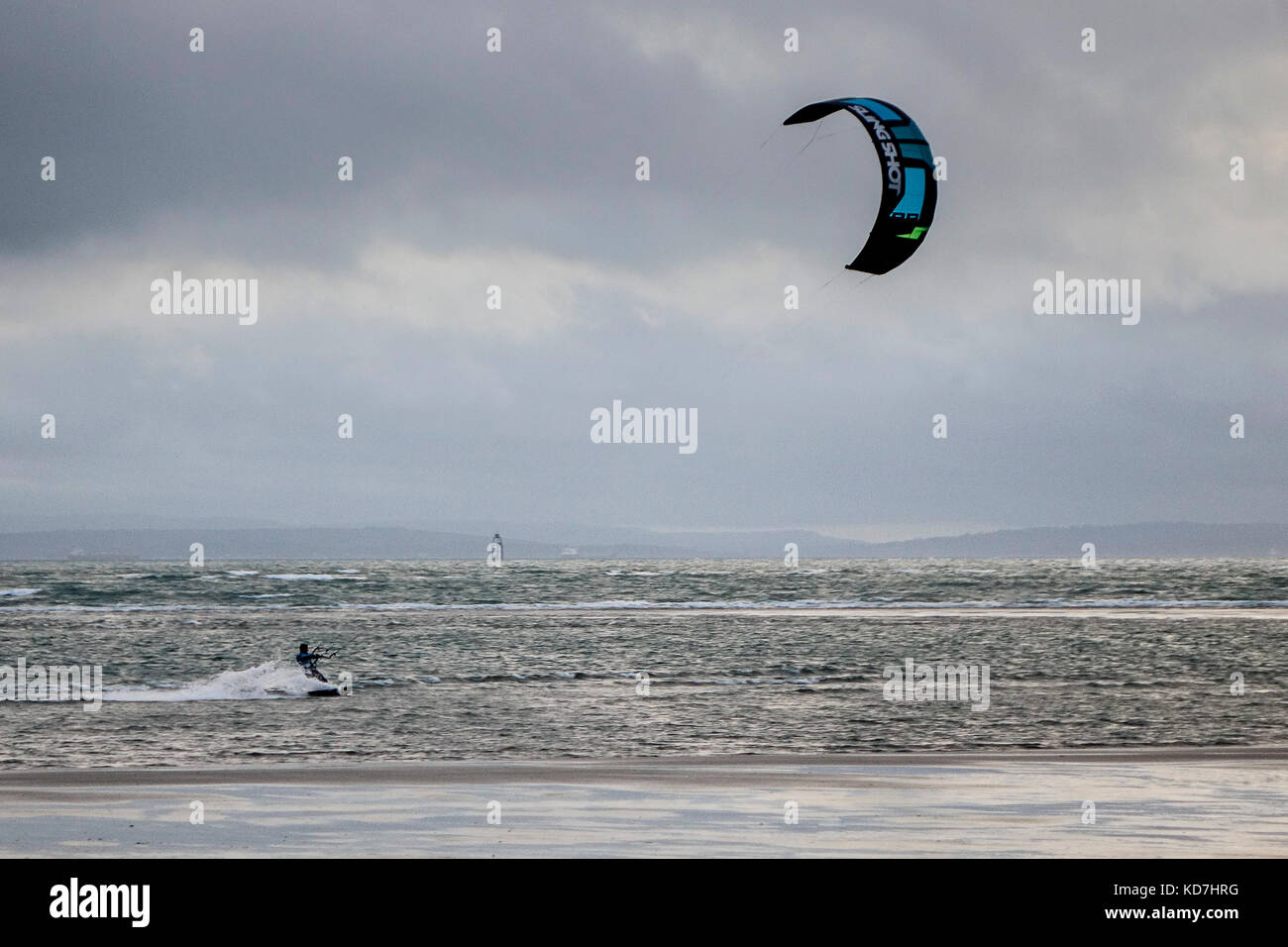 West Strand, West Wittering. 10th October 2017. Low pressure weather