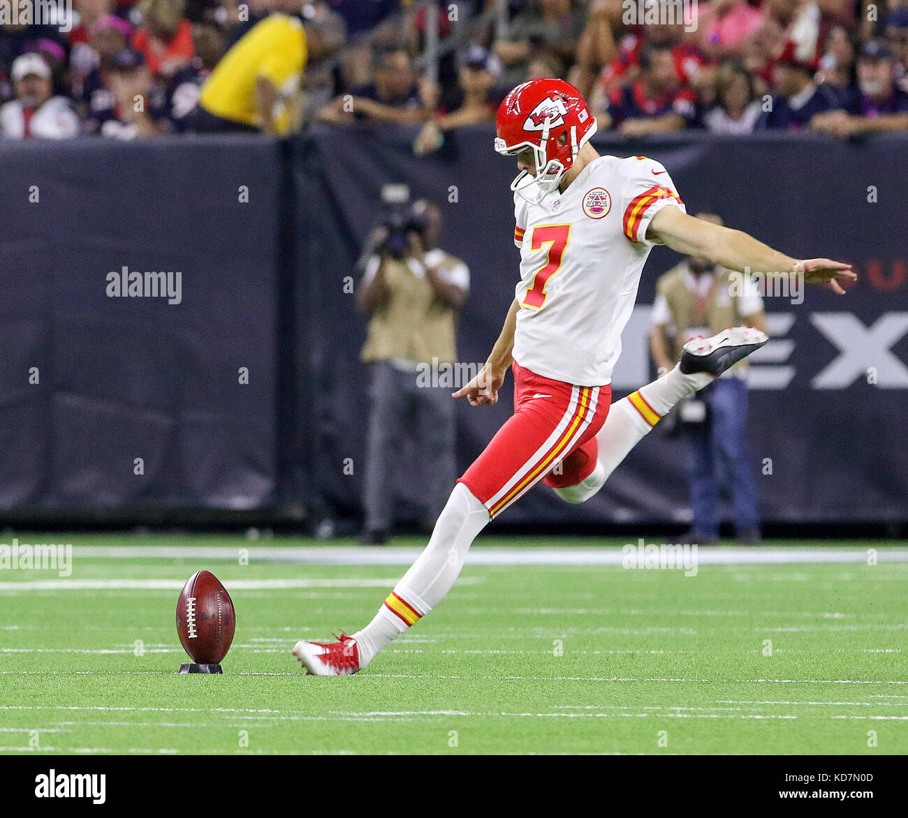 Kansas City Chiefs place kicker Harrison Butker kicks the winning field  goal with eight seconds left in the game giving the Chiefs a 38-35 victory  in Super Bowl LVII - Gold Medal Impressions