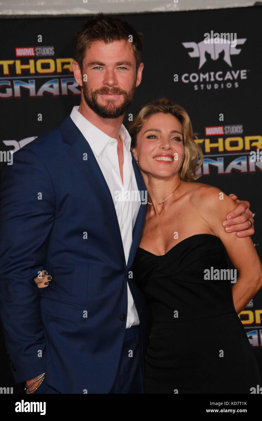 Chris Hemsworth, Elsa Pataky 10/10/2017 The world premiere of gThor