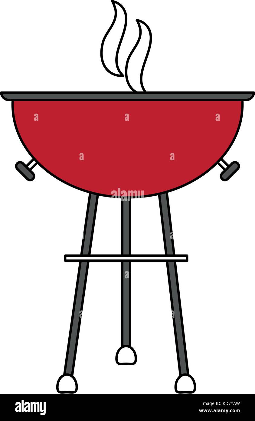 Bbq grill equipment icon vector illustration graphic design Stock ...