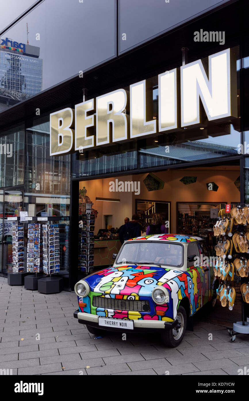 Souvenir shop at Alexanderplatz in Berlin, Germany Stock Photo