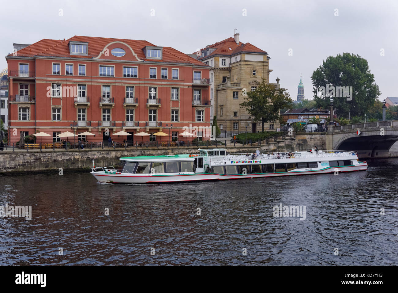 Cruise boat on the River Spree in Berlin, Germany Stock Photo