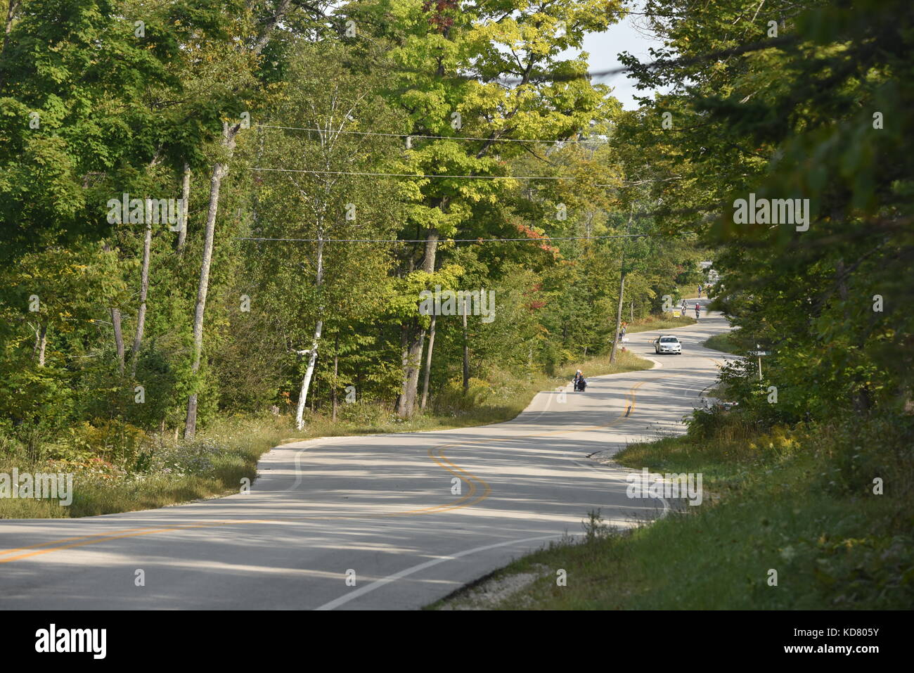 Winding Curvy Road In Door County Highway 42 Near Death S
