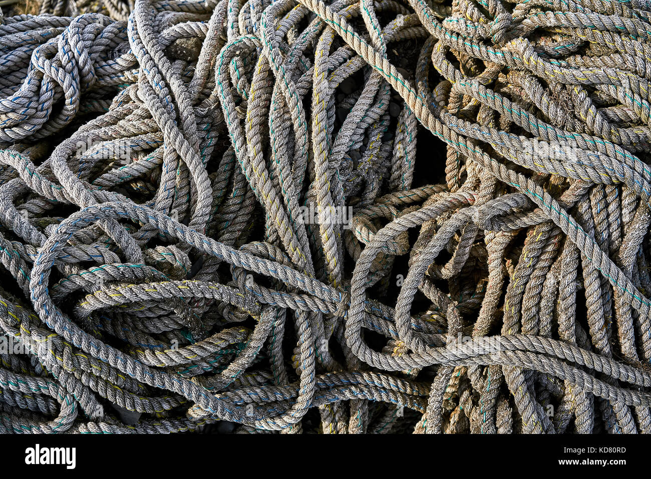 Lying wicker ropes Stock Photo - Alamy