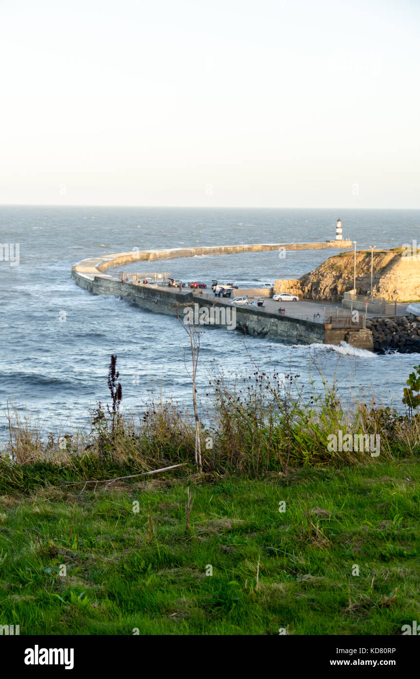 The North Pier at Seaham Stock Photo Alamy