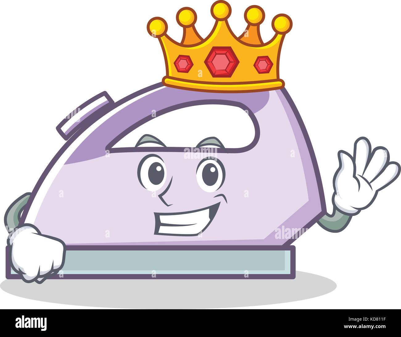 King flat iron character vector art Stock Vector Image & Art Alamy