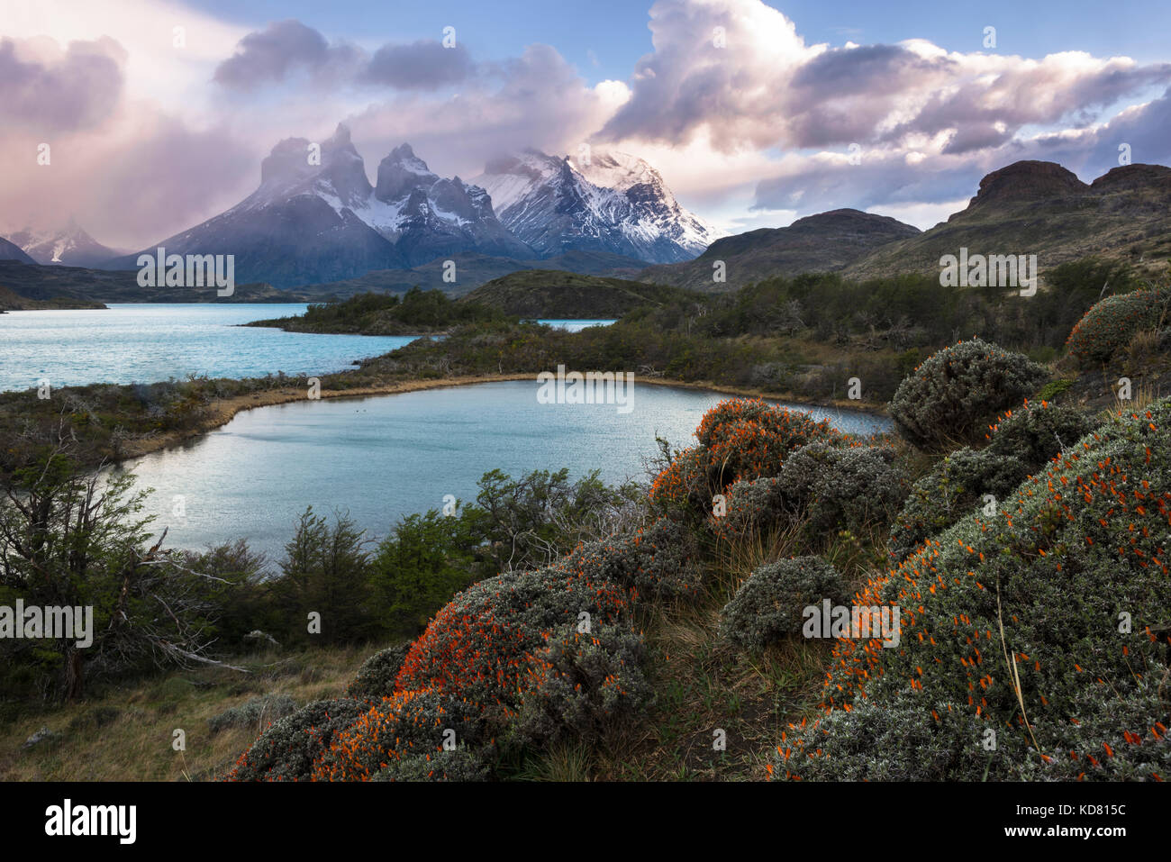 Torres del Paine National Park in Chile Stock Photo