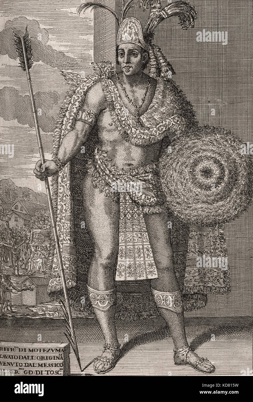 Moctezuma II, Aztec Emperor Stock Photo