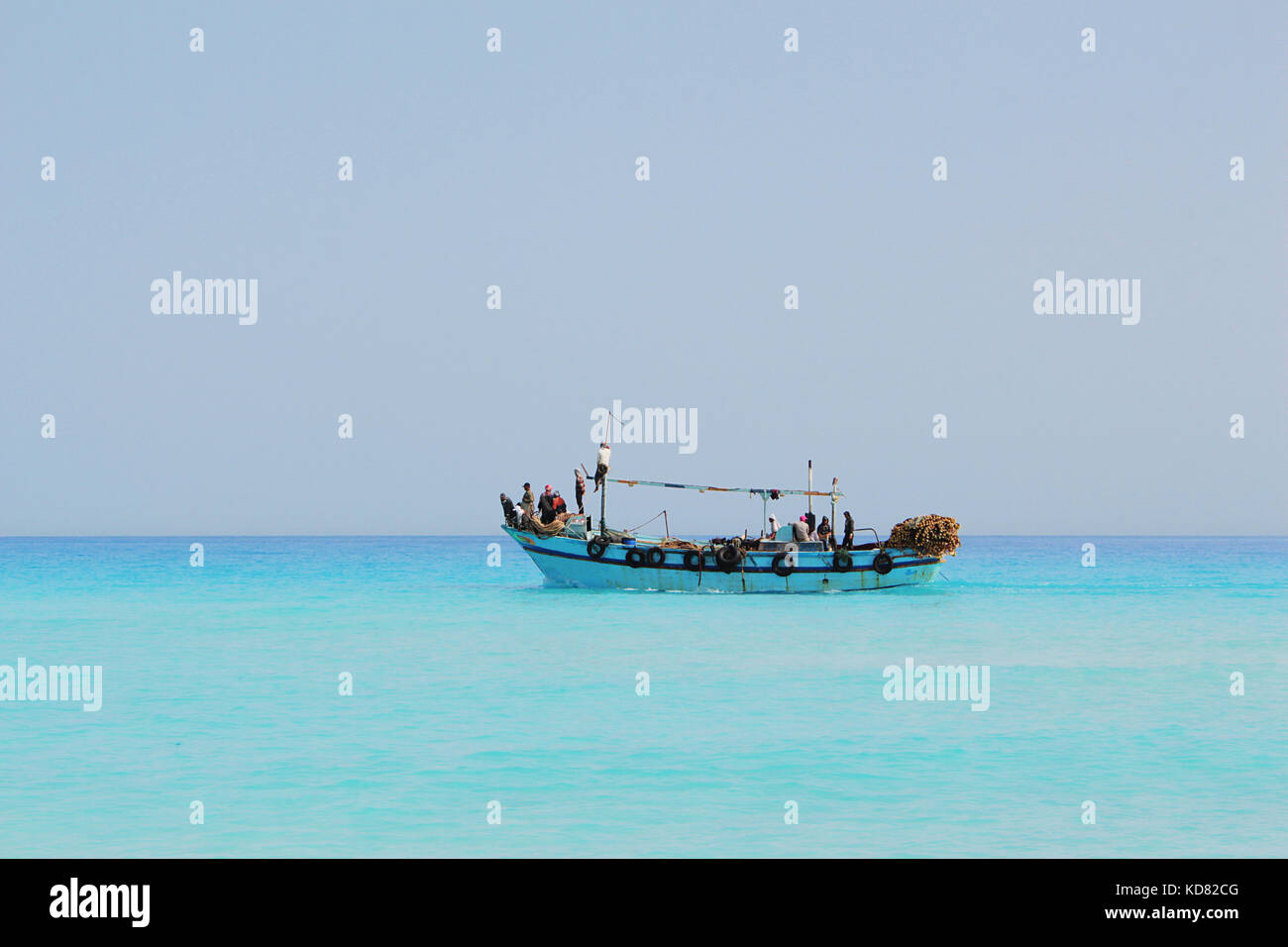 Old Fishing Boat in the Sea Stock Photo - Alamy
