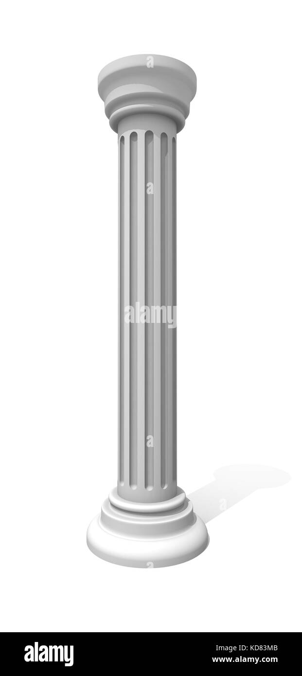 Ionic column detail Cut Out Stock Images & Pictures - Alamy