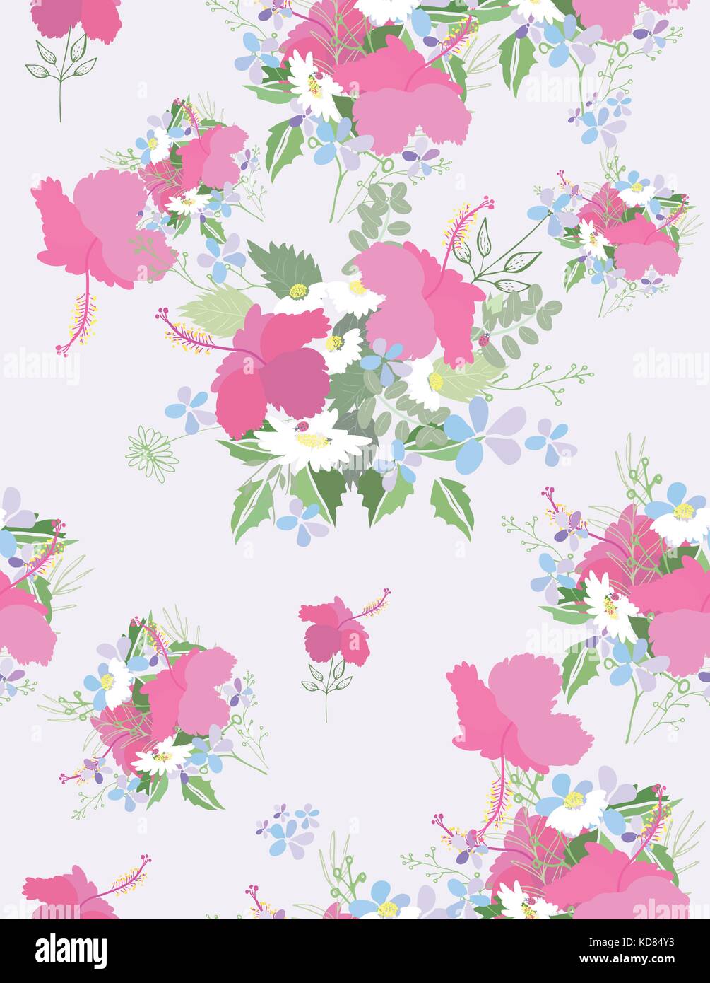 Floral seamless background for your design Stock Vector Image & Art - Alamy